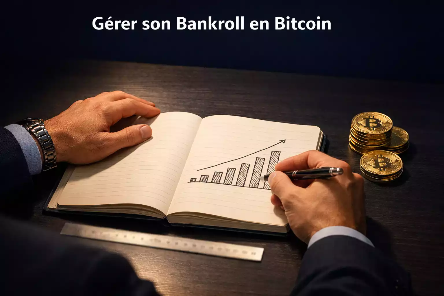 Gestion de bankroll en Bitcoin avec un carnet de stratégie de mises sportives