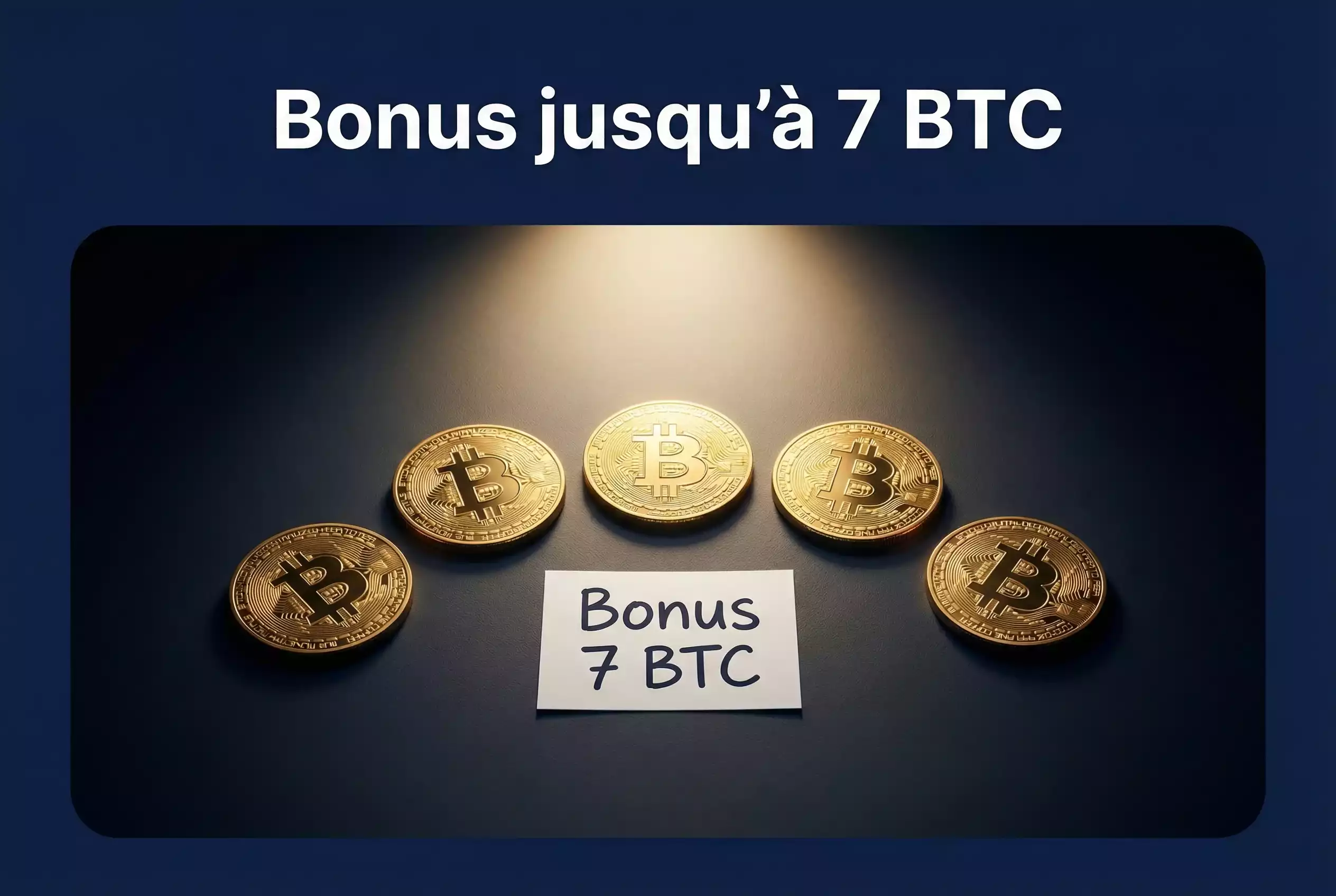 Bonus de bienvenue en Bitcoin pour les paris sportifs crypto jusqu'à 7 BTC