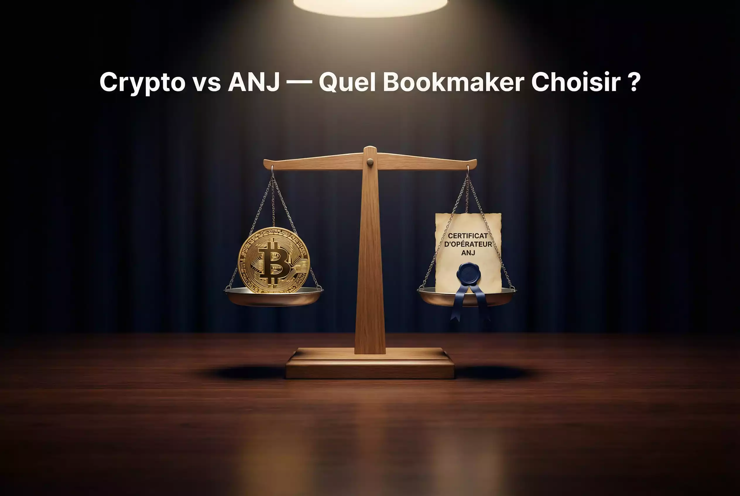 Comparatif entre bookmakers crypto offshore et sites ANJ légaux en France