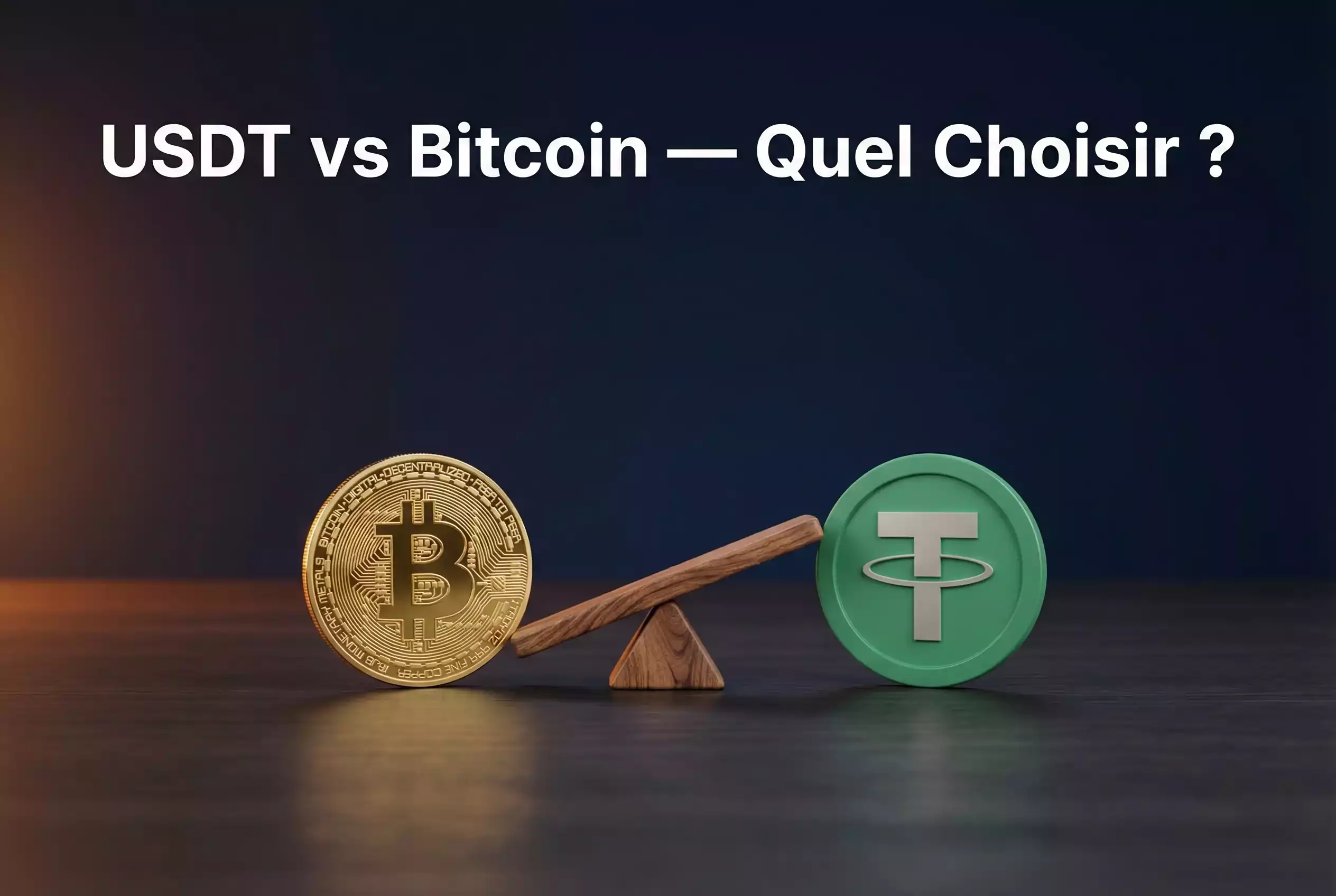 Comparaison USDT et Bitcoin pour les paris sportifs crypto
